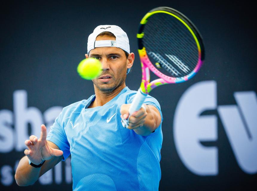 Rafael Nadal akiwa Uwanjani kabla ya kuumia kwake