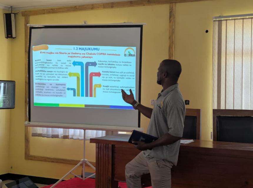 Afisa Kilimo wa Halmashauri hiyo, Bw. Chesco C. Lwaduka,